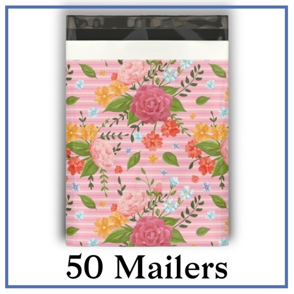 MAILERSNAMORE Other - ( Quantity 50 10x13 ) Roses Poly Mailers Bags Shipping Envelopes